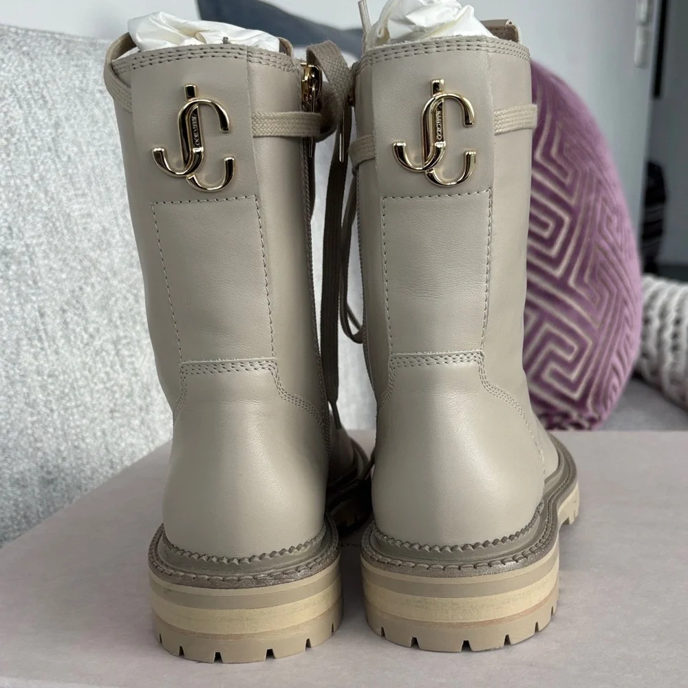 NWT - Jimmy Choo Boots - Light Sand - Picture 3 of 14
